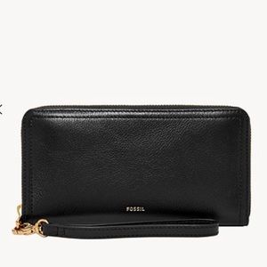 Fossil Logan RFID Zip Around Clutch